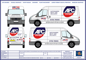 APC Van Signage in Yorkshire