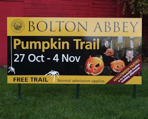 Bolton Abbey pumpkin trail