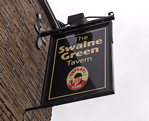 Swaine Green Sign