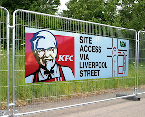 KFC Directional Sign